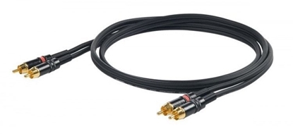 Picture of PROEL 2 x RCA male - 2 x RCA male, 3m, black