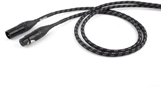 Picture of PROEL braided microphone cable, 5m, black-white