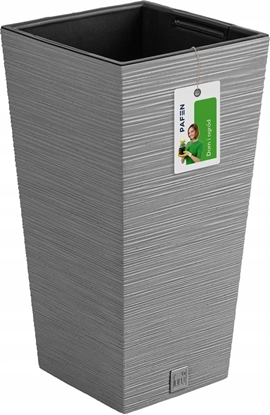 Изображение Prosperplast Doniczka na kwiaty Donica Furu DFSH265 Szara beton