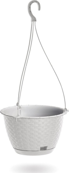 Изображение Prosperplast Doniczka RATOLLA ROUND DRLW240 wiszca Biaa