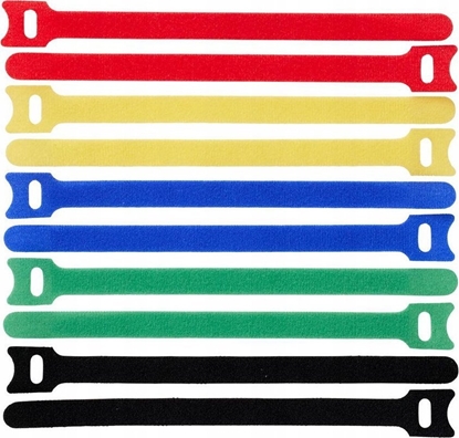 Picture of ProXtend ProXtend Hook and Loop 20cm x 12mm Multi 10pcs