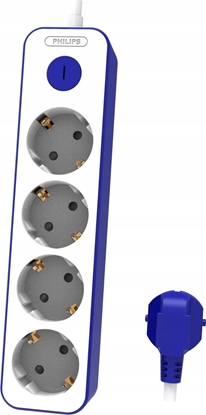 Picture of PRZEDUACZ SIECIOWY PHILIPS LISTWA ZASILAJCA BIAA 4 GNIAZDA SCHUKO 1,5M CHP2145U/58