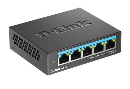 Attēls no D-Link DMS-105 Nepārvaldīts L2 2.5G Ethernet (100/1000/2500) Melns