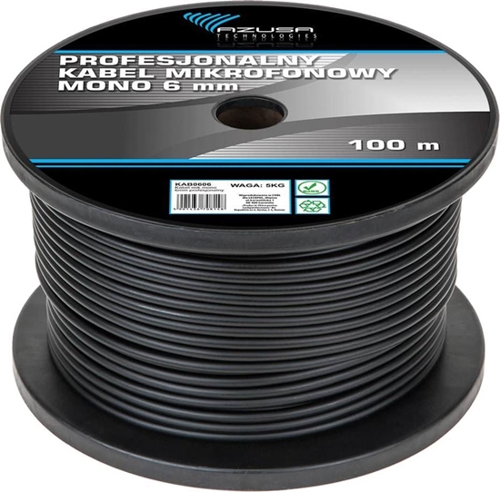 Picture of Przewód Azusa Kabel mikrofonowy mono 6mm profesjonalny