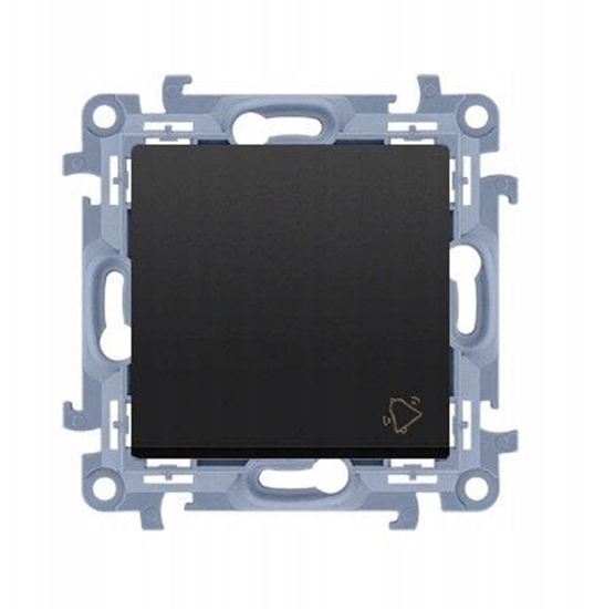 Picture of Przycisk dzwonek szybkozczka Kontakt-Simon Simon 10 CD1C.01/49 czarny mat