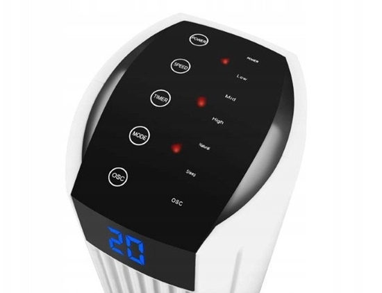 Picture of PS Wentylator kolumnowy 82cm 50W, LCD, sterowany pilotem LTC