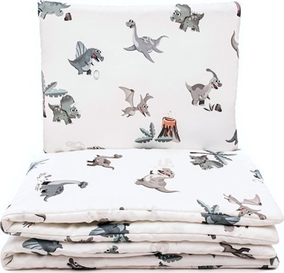 Picture of PULP BAMBOO Bambusowa pociel z wypenieniem do óeczka 80x100 cm-wiat Dinozaurów