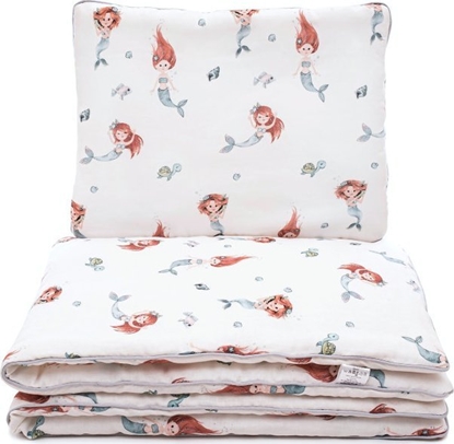 Picture of PULP BAMBOO Komplet pocieli z baweny mulinowej 80x100cm- Syrenki
