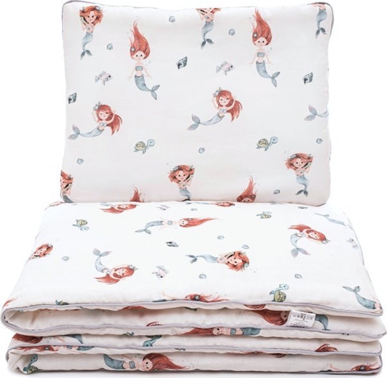 Picture of PULP BAMBOO Komplet pocieli z baweny mulinowej 80x100cm- Syrenki