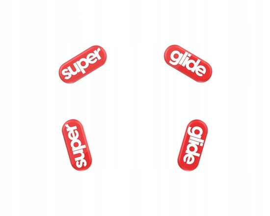 Picture of Pulsar Superglide Glass Skates Logitech G305 Raudona Pakaitiniai Pel feet