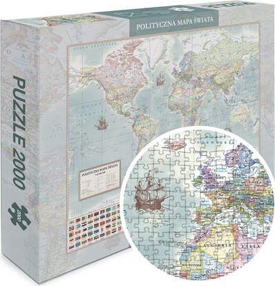 Picture of Puzzle 2000 - ¦wiat polityczny m. stylizowana