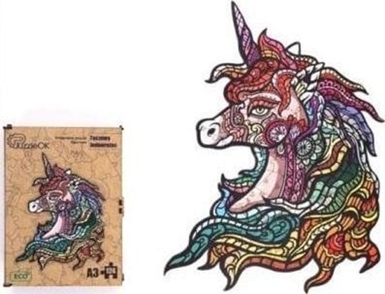 Изображение PuzzleOK Puzzle drewniane eko 124 Tczowy jednoroec A3