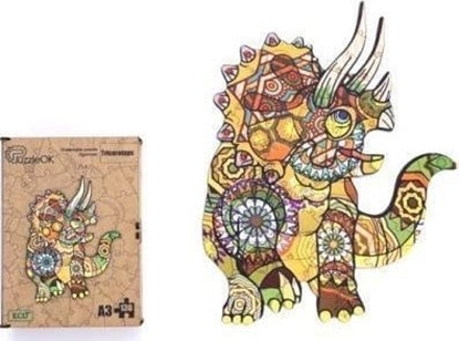 Picture of PuzzleOK Puzzle drewniane eko 130 Triceratops A3