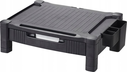 Изображение Q-Connect Podstawka pod monitor Q-Connect, 43,4x33,6cm, z regulacj wysokoci, czarna