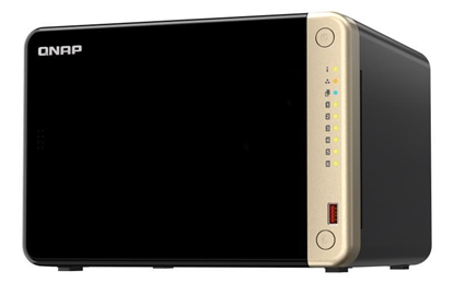 Picture of QNAP TS-664 NAS Tower Ethernet LAN Black N5095