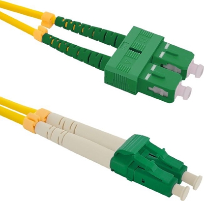 Attēls no Qoltec Optic Patchcord SC/APC - LC/APC SM 9/125 G652D 1m (54035)