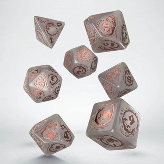 Picture of Q-Workshop Komplet koci: Dragons Dice Set - Quartz