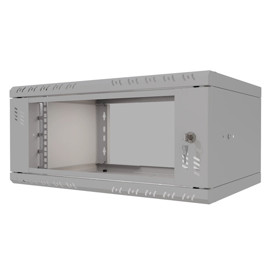Picture of Rack Cabinet 19" 4U 350mm Glass Door Gray