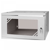 Изображение Rack Cabinet 19" 6U 450mm Glass Door Gray