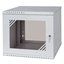 Attēls no Rack Cabinet 19" 9U 450mm Glass Door Gray