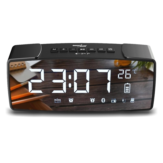 Picture of Radiobudzik GreenBlue Bluetooth 4.2 FM Aux-in (GB200)