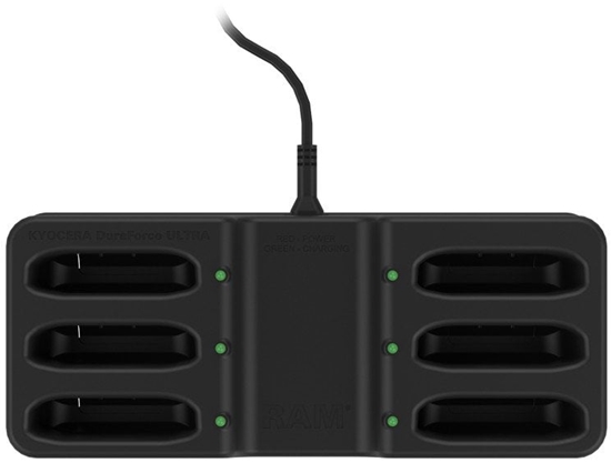 Picture of RAM Mounts RAM-DOCK-6G-KYO1PU, Freestanding, Composite, Black, Contact, Table, Kyocera DuraForce Ultra 5G E7110