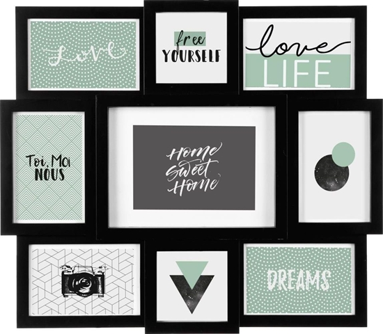 Picture of Ramka Atmosphera Czarna ramka na zdjcia Cali na 9 zdj