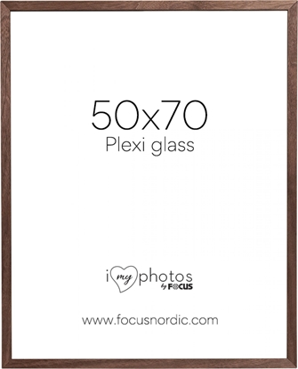Picture of Ramka Focus Focus Soul Walnut veneer 50X70 Plexi