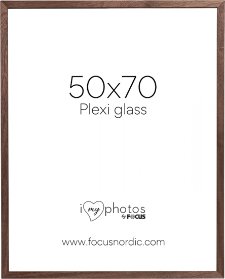 Picture of Ramka Focus Focus Soul Walnut veneer 50X70 Plexi