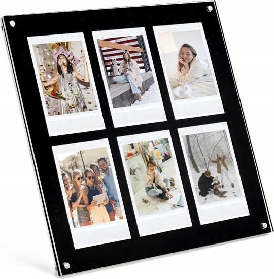 Picture of Ramka LoveInstant Ramka Stojca na 6 zdj do Fujifilm INSTAX Mini / Xiaomi / Polaroid / Canon / HP / Kodak - ZINK / Czarny