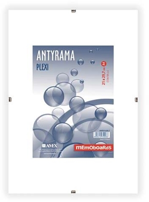 Attēls no Ramka Memoboards Antyrama Plexi A4 21X29.7CM (ANP21x29,7)