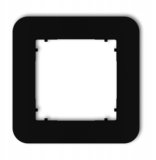 Изображение RAMKA POJEDYCZA ZAOKRGLONA CZARNY MAT MINI 12MRTZ-1