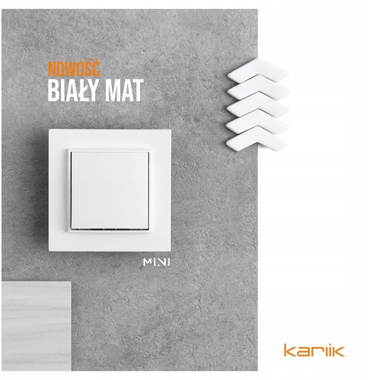 Изображение Ramka porednia Karlik Mini 25MRPZ z zalepk biay mat