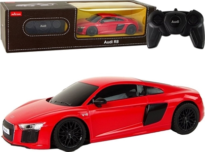Attēls no Rastar Auto R/C Audi R8 1:24 Rastar Czerwone