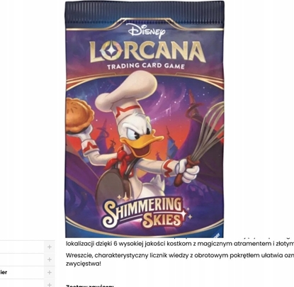 Attēls no Ravensburger Disney Lorcana (Set05) booster (eurozaw.) 1 szt.