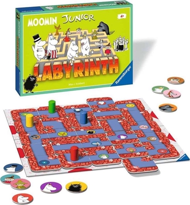Изображение Ravensburger Gra planszowa Labyrinth: Junior - Moomin (edycja skandynawska)