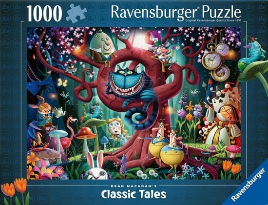 Изображение Ravensburger Puzzle 1000 Alicja w krainie czarów