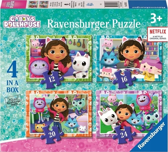 Picture of Ravensburger Puzzle 4w1 Koci Domek Gabi 12/16/20/24 elementy