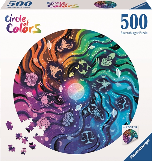 Picture of Ravensburger Puzzle 500 elementów Paleta kolorów Astronomia