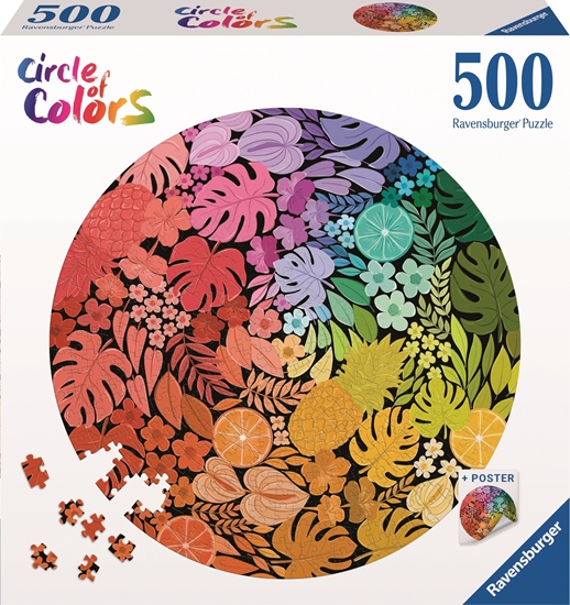 Picture of Ravensburger Puzzle 500 elementów Paleta kolorów Tropiki