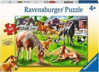 Attēls no Ravensburger Puzzle 60el Szczliwe konie 051755 Ravensburger