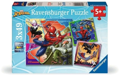 Attēls no Ravensburger Puzzle Spiderman 3x49 elementów