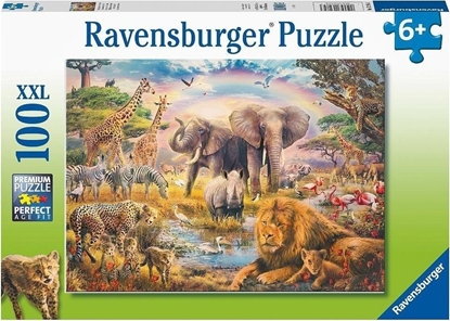 Attēls no Ravensburger Puzzle XXL 100 Dzikie zwierzta