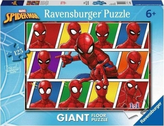 Picture of Ravensburger Ravensburger Polska Puzzle 125 elementów Gigant Spiderman