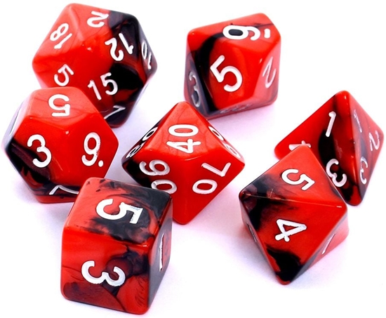 Picture of Rebel Komplet koci REBEL RPG - Dwukolorowe - Czerwono-czarne (106475)