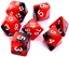 Attēls no Rebel Komplet koci REBEL RPG - Dwukolorowe - Czerwono-czarne (106475)