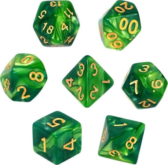 Изображение Rebel Komplet koci REBEL RPG - Dwukolorowe - Mitowo-zielone