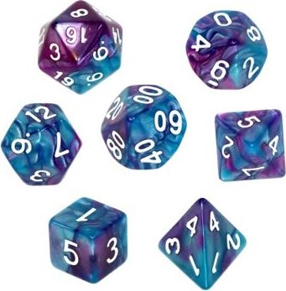 Изображение Rebel Komplet koci REBEL RPG - Dwukolorowe - Niebiesko-fioletowe