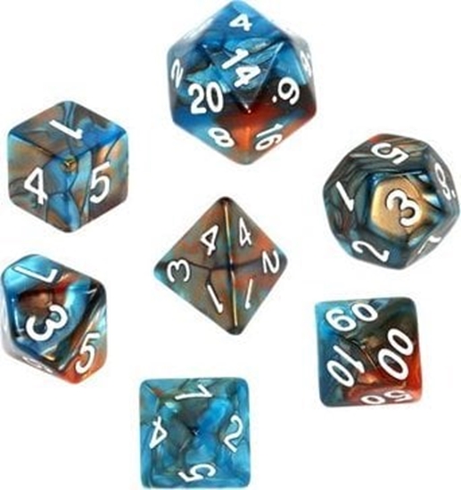 Изображение Rebel Komplet koci REBEL RPG - Dwukolorowe - Pomaraczowo-niebieskie