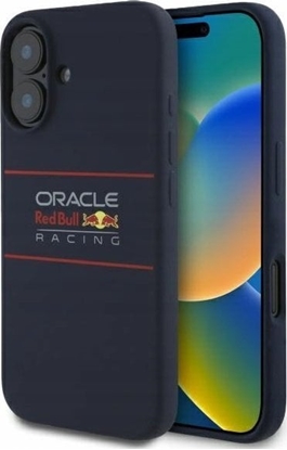 Изображение Red Bull RBHMP16M24SIHSRV iPhone 16 Plus 6.7" Hard Case Navy Silicone Horizontal Logo MagSafe